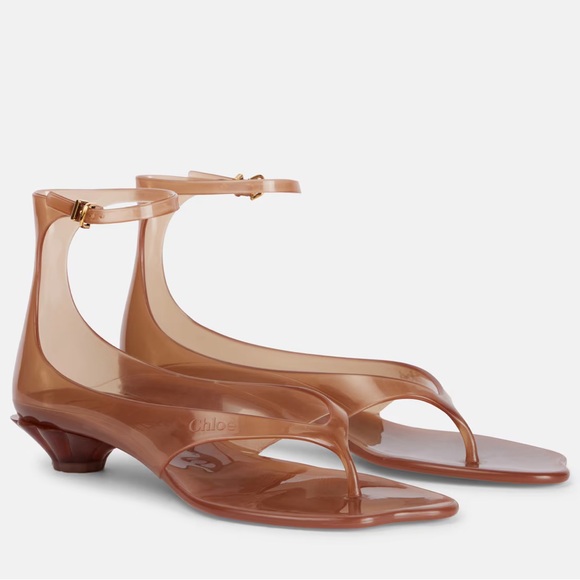 Chloe Jelly Thong Ankle-Strap Sandals size US 7 - Picture 1 of 6
